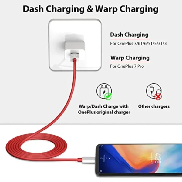 Original Dash Charge Type C Cable for One Plus - Image 3