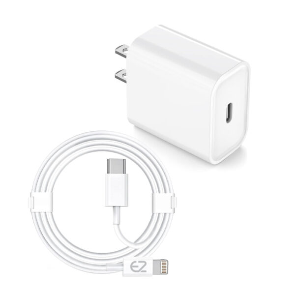 EZone mfi Certified 20W Fast Charger for iPhone USB-C with PD Charging Cable - Image 7