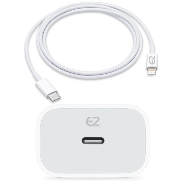 EZone mfi Certified 20W Fast Charger for iPhone USB-C with PD Charging Cable - Image 5